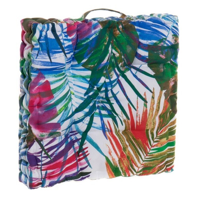 Coussin DKD Home Decor 8424001666423 Océan Polyester Aluminium Multicouleur Tropical Feuille d'une plante (43 x 43 x 7 cm) à prix grossiste - Article pour la maison à prix de gros