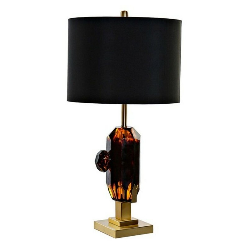 Lampe de bureau DKD Home Decor Métal Tissu Verre Chic (35 x 35 x 70 cm) - Article pour la maison à prix de gros