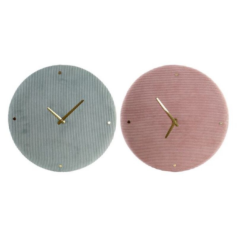 Horloge Murale DKD Home Decor Polyester (2 pcs) (40 x 5 x 40 cm) à prix de gros - Article pour la maison à prix grossiste