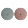 Wall Clock DKD Home Decor Polyester (2 pcs) (40 x 5 x 40 cm) - Article for the home at wholesale prices