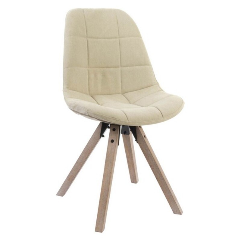Chaise de Salle à Manger DKD Home Decor Polyester Coton Bois (47 x 55 x 85 cm) - Article pour la maison à prix de gros