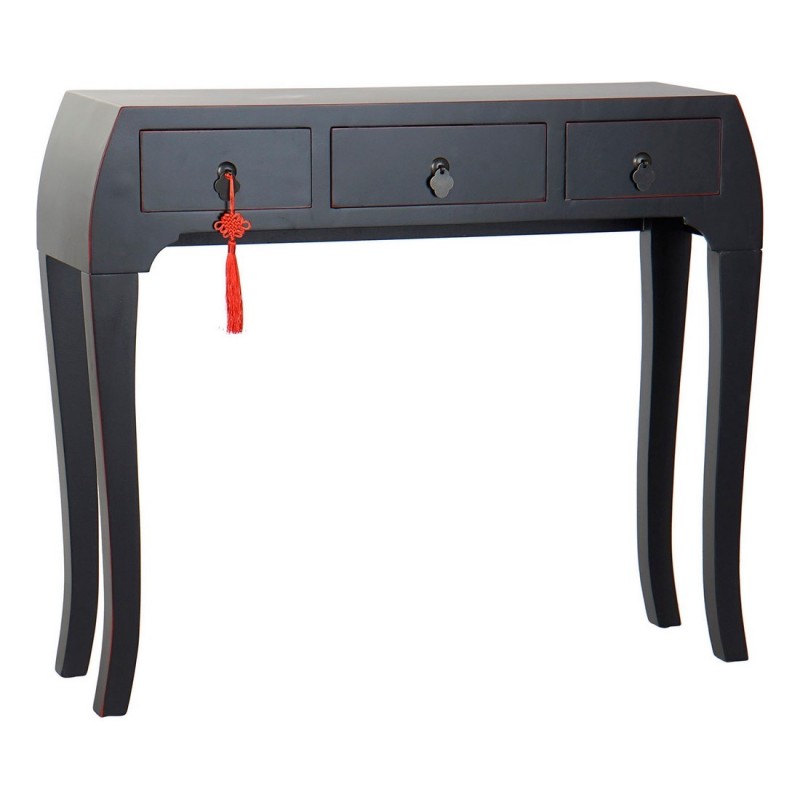 Meuble d'Entrée avec 3 Tiroirs DKD Home Decor Sapin Bois MDF (96 x 26 x 80 cm) à prix de gros - Article pour la maison à prix grossiste