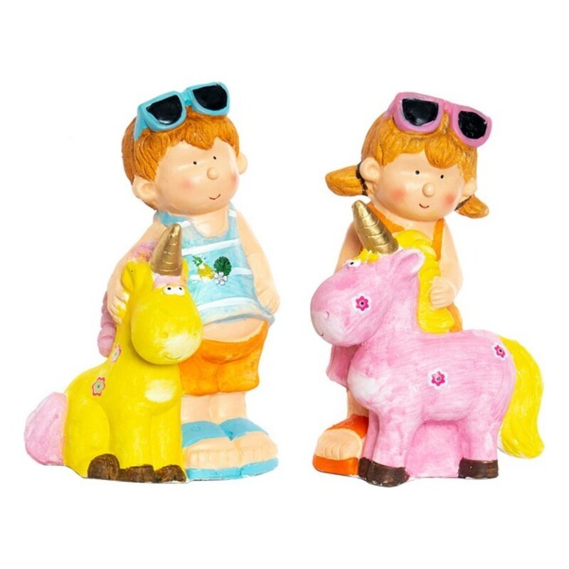 Figurine Décorative DKD Home Decor Fibre de Verre Enfants (2 pcs) (23 x 19 x 40 cm) à prix grossiste - Article pour la maison à prix de gros