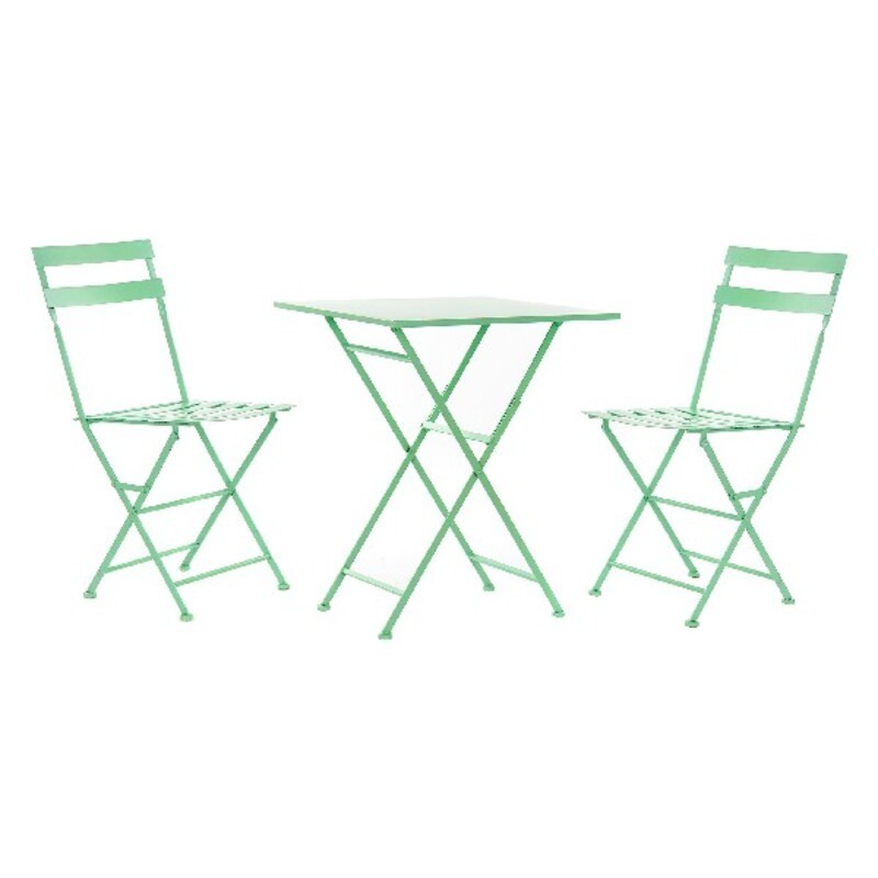 Set Table + 2 Chairs DKD Home Decor Metal (3 pcs) - Article for the home at wholesale prices