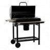 Charcoal Barbecue with Lid and Wheels DKD Home Decor Wood Steel - Article for the home at wholesale prices