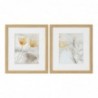Frame DKD Home Decor Drawed Leaf Volets (2 pcs) (33 x 3 x 38 cm) - Article for the home at wholesale prices