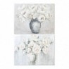 Cadre DKD Home Decor Vase Vase (2 pcs) (120 x 3.8 x 90 cm) - Article pour la maison à prix grossiste