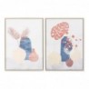 Frame DKD Home Decor Vases Canvas Vase (2 pcs) (53 x 4.5 x 73 cm) - Article for the home at wholesale prices