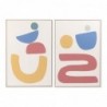 Frame DKD Home Decor Abstract Canvas (2 pcs) (83 x 4.5 x 123 cm) - Article for the home at wholesale prices