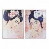 Cadre DKD Home Decor CU-179961 Toile Geisha Oriental (103,5 x 4,5 x 144 cm) (2 Unités) - Article pour la maison à prix grossiste