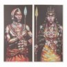 Cadre DKD Home Decor Toile Africain (2 pcs) (60 x 5 x 120 cm) - Article pour la maison à prix grossiste Cadre DKD Home Decor Toile Africain (2 pcs) (60 x 5 x 120 cm) - Article pour la maison à prix grossiste