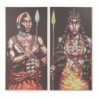 Frame DKD Home Decor African Canvas (2 pcs) (60 x 5 x 120 cm) - Article for the home at wholesale prices