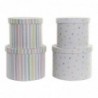 Set of decorative boxes DKD Home Decor White Multicolor Polyester Carton (2 pcs) - Article for the home at wholesale prices