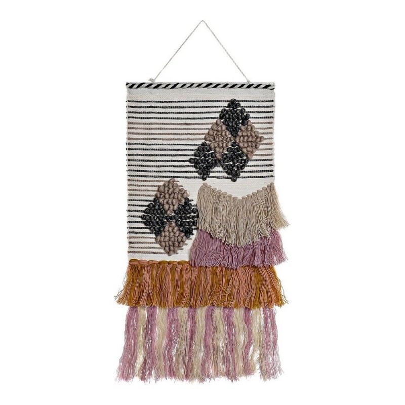 Décoration Suspendue DKD Home Decor Jute Coton Laine (46 x 2 x 110 cm) - Article pour la maison à prix grossiste