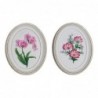 Decorative Figurine DKD Home Decor Resin Flowers (2 pcs) (17 x 2.5 x 21.6 cm) - Article for the home at wholesale prices