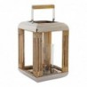 Lanterne DKD Home Decor Argent Métal Verre (23 x 23 x 36 cm) - Article pour la maison à prix grossiste Lanterne DKD Home Decor Argent Métal Verre (23 x 23 x 36 cm) - Article pour la maison à prix grossiste
