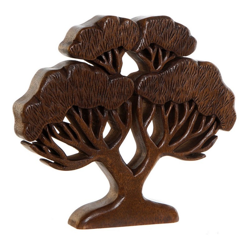Figurine Décorative DKD Home Decor Bois d'acacia Arbre (1 pcs) (35 x 4 x 31 cm) - Article pour la maison à prix grossiste