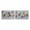 Cover DKD Home Decor Palm Tree Counter Black Gold MDF Wood (2 pcs) (46.5 x 6 x 31 cm) - Article for the home at wholesale prices
