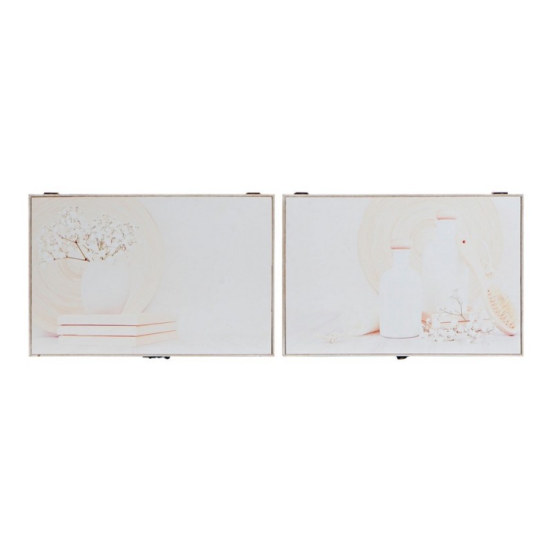 Key cabinet DKD Home Decor Beige Wood MDF (2 pcs) (46 x 6 x 32 cm) - Article for the home at wholesale prices