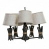 Hanging lamp DKD Home Decor Polyester Metal (55 x 55 x 100 cm) - Article for the home at wholesale prices
