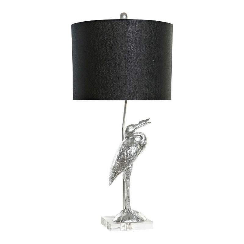 Lampe de bureau DKD Home Decor Noir Argent Polyester Acrylique Résine 220 V 60 W (33 x 33 x 74 cm) - Lampe à prix de gros