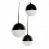 Suspension DKD Home Decor Blanc Noir Métal Verre 220 V (40 x 40 x 80 cm) - Article pour la maison à prix grossiste