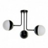 Hanging lamp DKD Home Decor White Black Metal Glass 220 V 50 W (61 x 58 x 46 cm) - Article for the home at wholesale prices