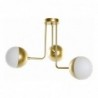 Hanging lamp DKD Home Decor White Metal Glass 220 V Gold 50 W (61 x 58 x 46 cm) - Article for the home at wholesale prices