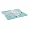 Nappe et serviettes de table DKD Home Decor Coton Menthe (150 x 1 x 150 cm) (5 pcs) - Article pour la maison à prix de gros