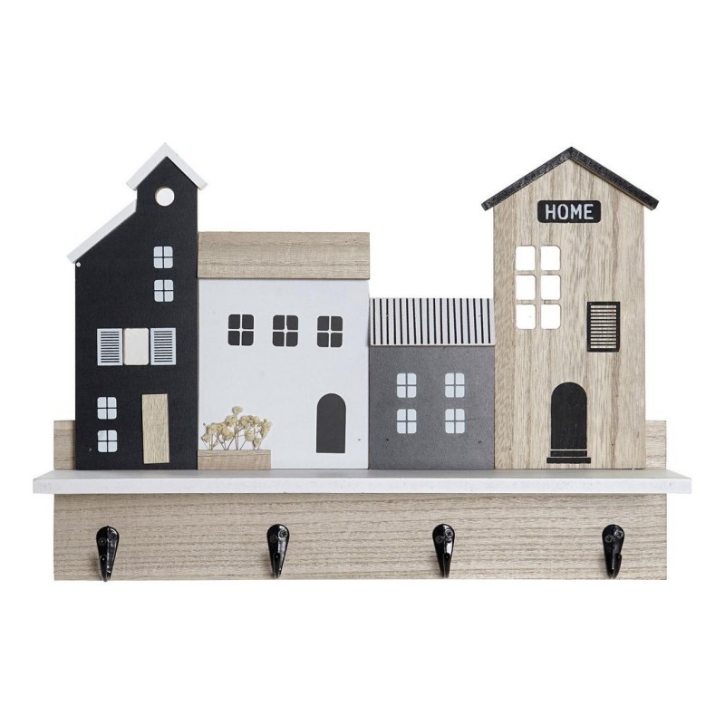 Étagère DKD Home Decor Porte-manteau Bois (39 x 9 x 27 cm) - Article pour la maison à prix de gros