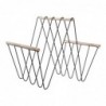 Magazine rack DKD Home Decor Black Iron Wood MDF (41 x 31 x 36 cm) - Article for the home at wholesale prices