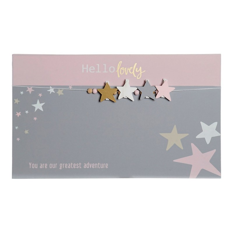 Cadre Photos avec Pinces DKD Home Decor Hello Lovely Bois MDF (40 x 1 x 24 cm) - Article pour la maison à prix grossiste