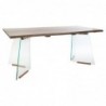 Dining Table DKD Home Decor Glass Wood MDF (180 x 90 x 76 cm) - Article for the home at wholesale prices
