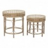 Table d'Appoint DKD Home Decor Rotin (2 pcs) - Article pour la maison à prix grossiste Table d'Appoint DKD Home Decor Rotin (2 pcs) - Article pour la maison à prix grossiste