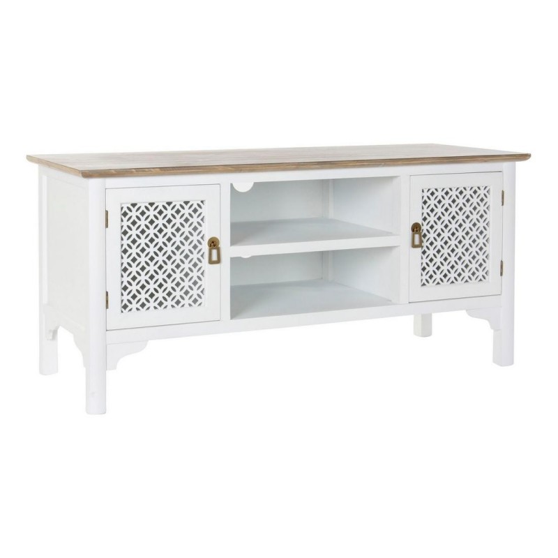 DKD Home Decor TV stands Fir White Light Brown (120 x 45 x 57 cm) - Article for the home at wholesale prices