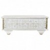 Side table DKD Home Decor White Metal Gold Mango wood (115 x 60 x 45 cm) - Article for the home at wholesale prices