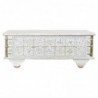 Table d'appoint DKD Home Decor Blanc Métal Doré Bois de manguier (115 x 60 x 45 cm) - Article pour la maison à prix grossiste