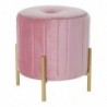 Footrest DKD Home Decor Metal Velvet Glam (45 x 45 x 42 cm) - Article for the home at wholesale prices