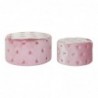 Footrest DKD Home Decor Rose Velvet Wood MDF Glam (2 pcs) - Article for the home at wholesale prices