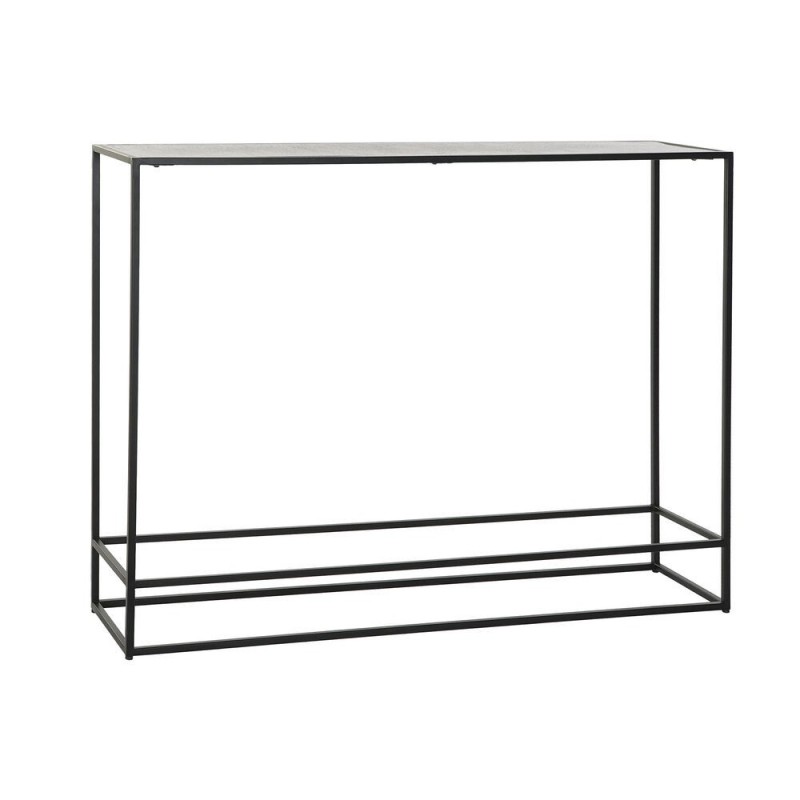 Console DKD Home Decor Noir Doré Aluminium (110 x 25 x 84 cm) - Article pour la maison à prix de gros