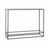 Console DKD Home Decor Noir Doré Aluminium (110 x 25 x 84 cm) - Article pour la maison à prix de gros