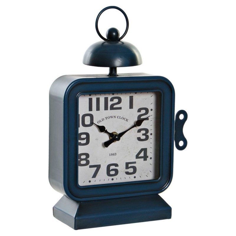 Horloge de table DKD Home Decor Bleu Fer (19 x 8 x 28 cm) - Article pour la maison à prix de gros