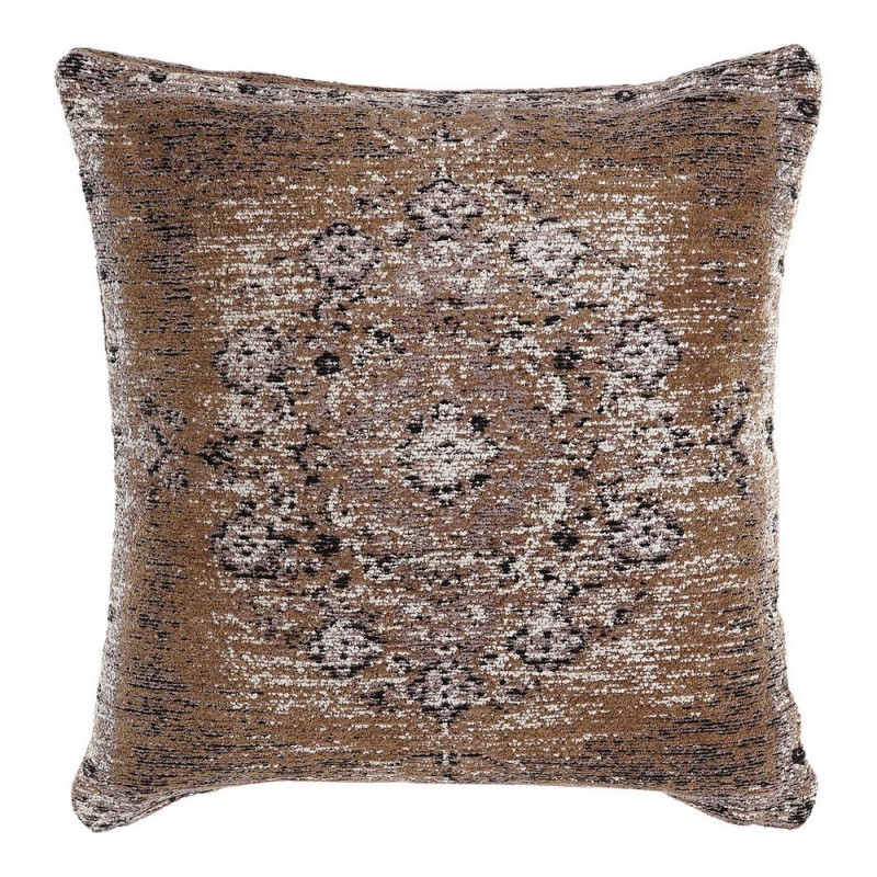 Coussin DKD Home Decor 8424001832477 Noir Beige Polyester Aluminium Marron Clair Arabe 60  % Coton (45 x 12 x 45 cm) à prix grossiste - Article pour la maison à prix de gros