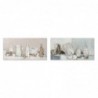 Frame DKD Home Decor Canvas Vase (2 pcs) (120 x 3.8 x 60 cm) - Article for the home at wholesale prices
