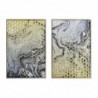 Frame DKD Home Decor Abstract (2 pcs) (60 x 3 x 90 cm) - Article for the home at wholesale prices