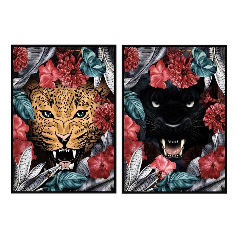 Cadre DKD Home Decor (2 pcs) (53 x 4.3 x 73 cm) à prix de gros - Article pour la maison à prix grossiste