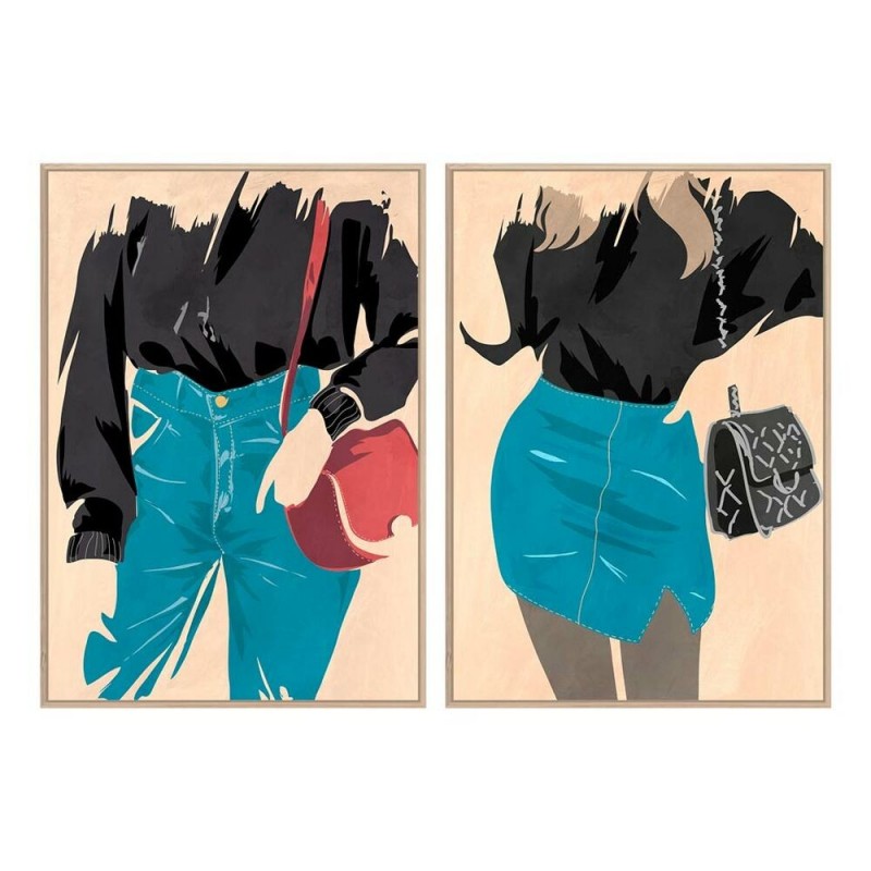 Cadre DKD Home Decor Femme (83 x 4,5 x 123 cm) (2 Unités) à prix de gros - Article pour la maison à prix grossiste