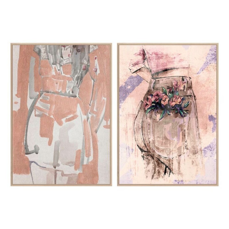 Cadre DKD Home Decor Femme (83 x 4,5 x 123 cm) (2 Unités) - Article pour la maison à prix grossiste