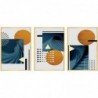 Cadre DKD Home Decor Abstrait (3 pcs) (60 x 3 x 80 cm) - Article pour la maison à prix grossiste
