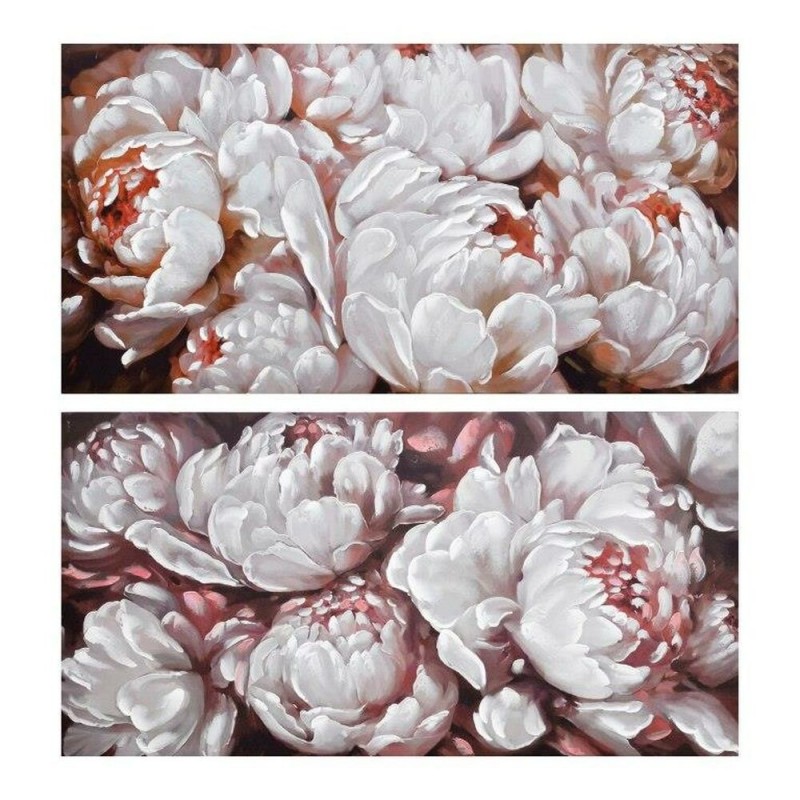 Cadre DKD Home Decor Fleurs (120 x 3 x 60 cm) (2 pcs) à prix de gros - Article pour la maison à prix grossiste